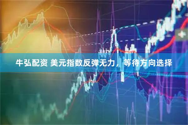 牛弘配资 美元指数反弹无力，等待方向选择