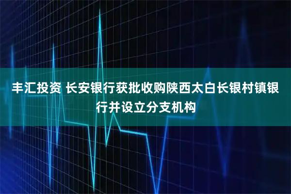 丰汇投资 长安银行获批收购陕西太白长银村镇银行并设立分支机构